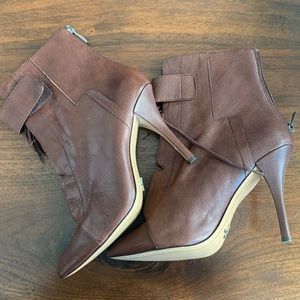 Leather pumps booties boots heels